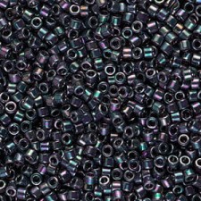 Miyuki delica Beads 11/0 - Metallic plum emerald gold iris DB-1001